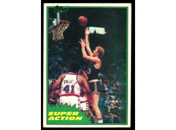 1981 Topps Basketball #101 Larry Bird Boston Celtics HOF