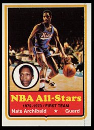 1973 Topps Basketball #1 Nate Archibald All-star