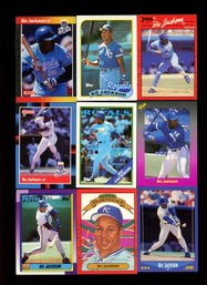 LOT OF 9 BO JACKSON CARDS