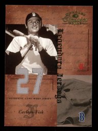 2004 DONRUSS CLASSICS LEGENDARY JERSEYS CARLTON FISK RELIC #D 46/50