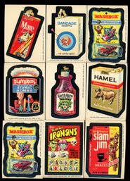 LOT OF 9 ~ 1975 WACKY PACKAGES