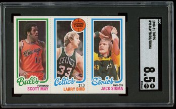 1980 Topps Basketball Larry Bird Rookie SGC 8.5 NM-MT
