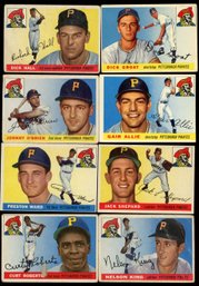 1955 TOPPS BASEBALL PITTSBURG PIRATES LOT OF 8