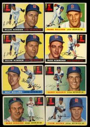 1955 TOPPS BASEBALL BOSTON RED SOX LOT OF 8