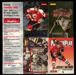 1995-96 Skybox Impact Hockey Promo Cards Uncut