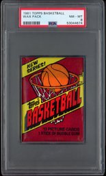 1981 Topps Basketball Wax Pack Graded PSA 8
