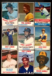 1970's Hand-cut Baseball Cards Lot Of 9
