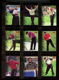 2001 Upper Deck Tiger Woods Lot Of 9 Rookie Cards