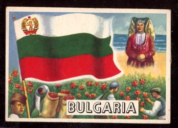 1956 Topps Flags Of The World #28 BULGARIA