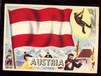 1956 Topps Flags Of The World #24 AUSTRIA