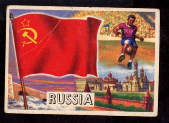 1956 Topps Flags Of The World #23 RUSSIA