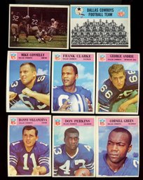1966 Philadelphia FOOTBALL DALLAS COWBOYS LOT OF 8
