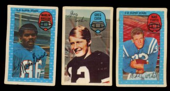 1970 & 1971 3-D FOOTBALL CARDS