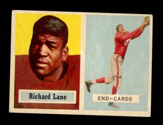 1957 TOPPS FOOTBALL #85 DICK LANE ROOKIE CARD