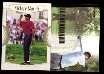 TIGER WOODS ROOKIE CARDS LOT OF 2