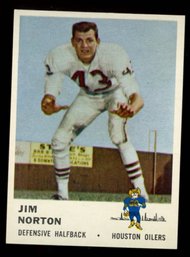 1961 FLEER FOOTBALL #174 JIM NORTON