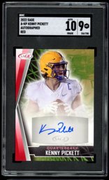 2022 Sage Kenny Pickett Autographed Red Parallel SGC 9 / 10 Auto