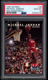 1992 SKYBOX USA BASKETBALL #38 MICHAEL JORDAN PSA 10 GEM MINT