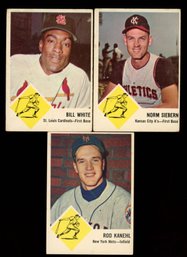 1961 Fleer Baseball Lot Of 3