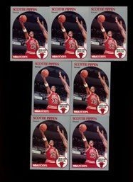 1990 NBA HOOPS SCOTTIE PIPPEN LOT OF 7