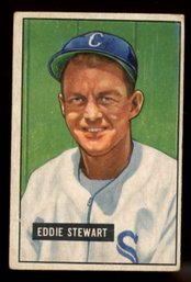 1951 BOWMAN BASEBALL #159 EDDIE STEWART