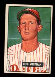 1951 BOWMAN BASEBALL #221 DICK WHITMAN