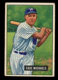 1951 BOWMAN BASEBALL #132 CASS MICHAELS