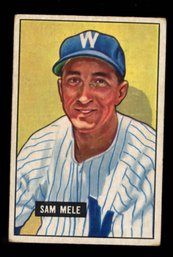 1951 BOWMAN BASEBALL #168 SAM MELE