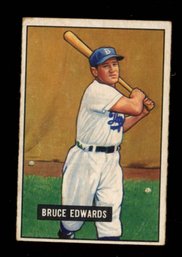 1951 BOWMAN BASEBALL #116 BRUCE EDWARDS
