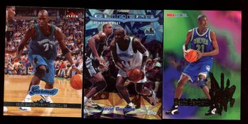 Kevin Garnett Lot Of 3 With Rookie Card