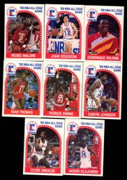 1989 NBA HOOPS LOT OF 8