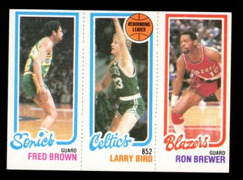 1980 Topps Basketball Larry Bird Rookie Brown / Brewer