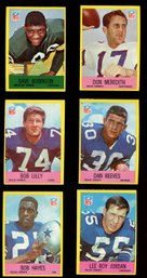 1967 Philadelphia Football Star Lot Of 6