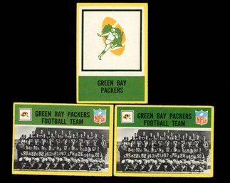 1967 Philadelphia Football Green Bay Packers Team Cards