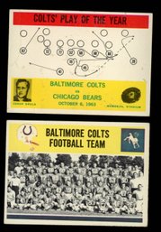 1964 Philadelphia Football Baltimore Colts Team Cards