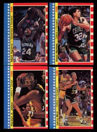 1987 Fleer Basketball Sticker Lot Of 4