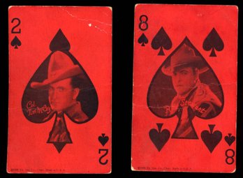 1920's Silent Movie Era Cowboy Western Star Exhibit Cards ~ Tim McCoy & Roy Stewart