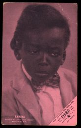 1920'S EXHIBIT CARD FARINA HOSKINS OUR GANG LITTLE RASCALS BUCKWHEAT