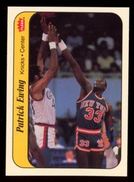 1986 Fleer Basketball Patrick Ewing Rookie Sticker NM