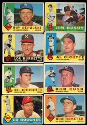 1960 Topps Baseball Lot Of 8