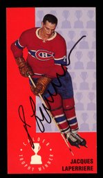 AUTOGRAPHED 1994 Parkhurst Tall Boys Hockey #149 Jacques Laperriere
