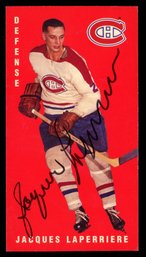 AUTOGRAPHED 1994 Parkhurst Tall Boys Hockey #72 JACQUES LAPERRIERE