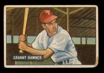 1951 BOWMAN BASEBALL #148 GRANNY HAMNER