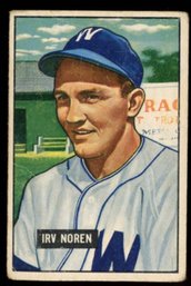 1951 BOWMAN BASEBALL #241 IRV NOREN