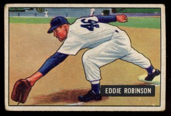 1951 BOWMAN BASEBALL #88 EDDIE ROBINSON
