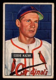 1951 BOWMAN BASEBALL #85 EDDIE KAZAK