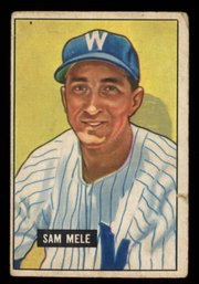 1951 BOWMAN BASEBALL SAM MELE