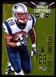 2014 TOTALLY CERTIFIED JAMES WHITE ROOKIE CARD #'D 16/25
