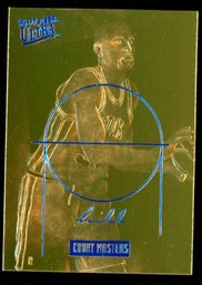 1997 FLEER ULTRA COURT MASTERS GRANT HILL 23KT GOLD CARD #'D 02605