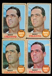 1968 Rocky Colavito Lot Of 4